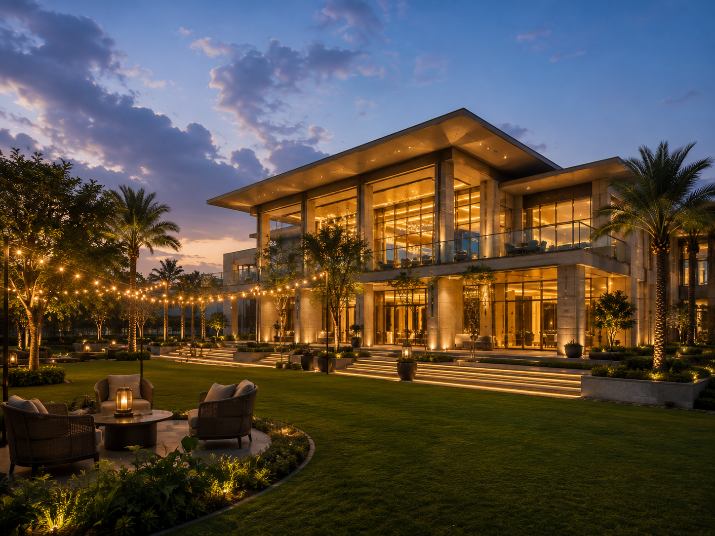 Clubhouse and banquet spaces at Elan JW Marriott Residences