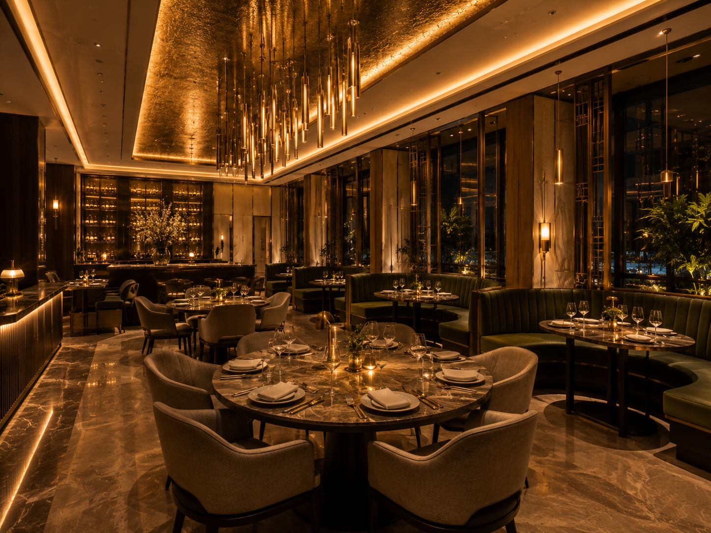 Fine dining and in-residence dining at Elan JW Marriott Residences